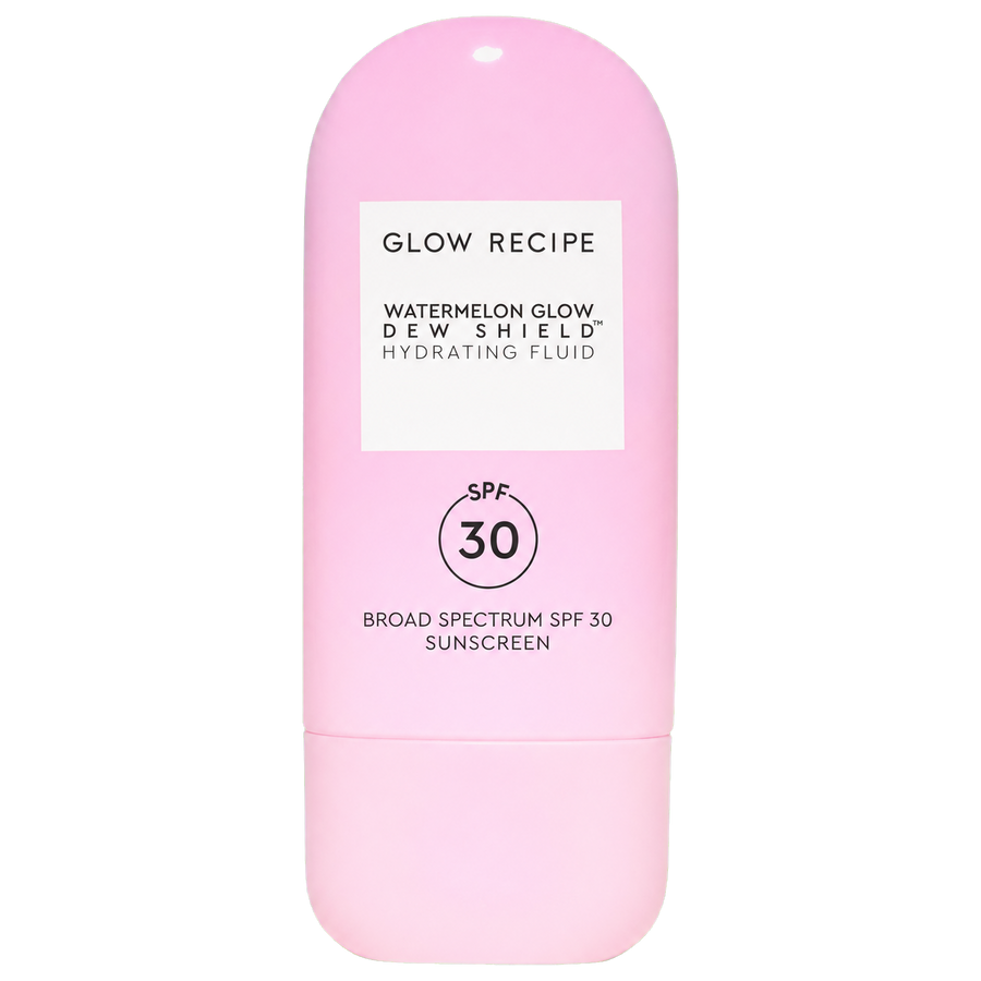 Dew Shield SPF 30 Hydrating Fluid Sunscreen: Korean Broad Spectrum Protection for Dry Skin, Niacinamide, Daily Use, Clean & Lightweight
